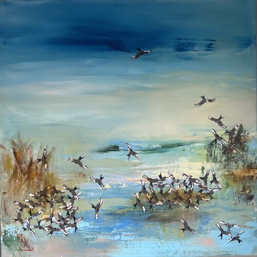 Freedom van Hennie Van De Lande, Schilderij te koop op Singulart