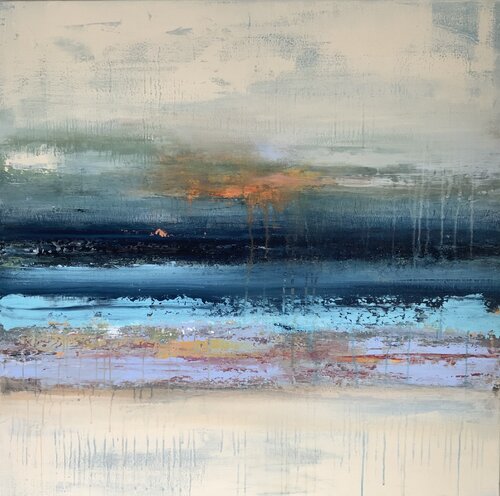 Coloured Ocean van Hennie Van De Lande, Schilderij te koop op Singulart