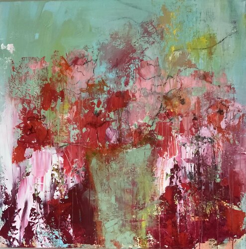 L’ Amour van Hennie Van De Lande, Schilderij te koop op Singulart