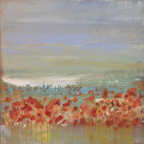 Red poppies par Hennie Van De Lande, Peinture en vente sur Singulart