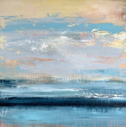 Blue de Hennie Van De Lande, Pintura a la venta en Singulart