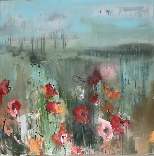 Letting go van Hennie Van De Lande, Schilderij te koop op Singulart