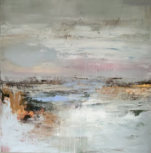 ICE landscape by Hennie Van De Lande, 회화 for Sale on Singulart