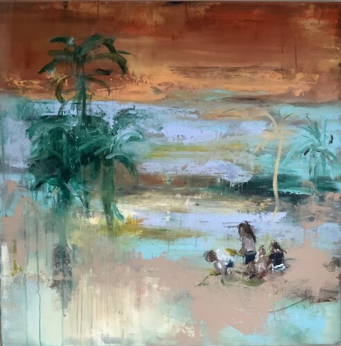 Together van Hennie Van De Lande, Schilderij te koop op Singulart