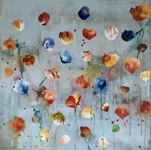 Blue de Hennie Van De Lande, Pintura a la venta en Singulart