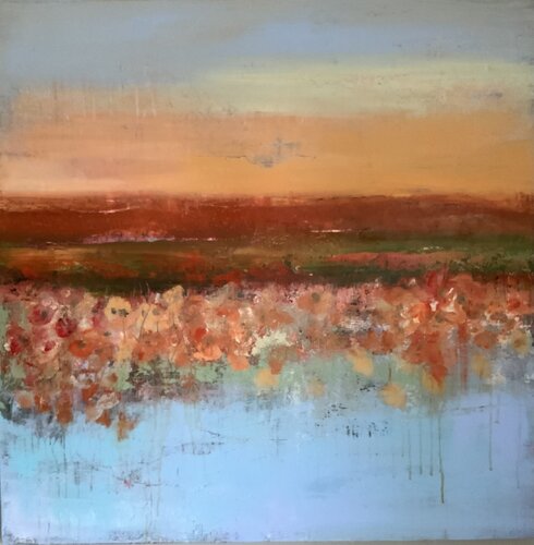 Red Poppies di Hennie Van De Lande, Pittura in vendita su Singulart