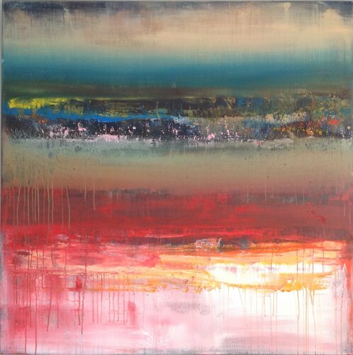 Coloured world di Hennie Van De Lande, Pittura in vendita su Singulart