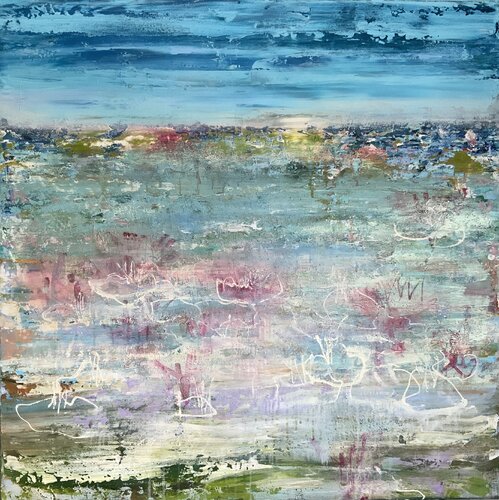 The power of stillness di Hennie Van De Lande, Pittura in vendita su Singulart