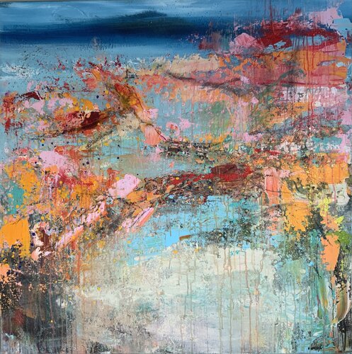 Dynamic van Hennie Van De Lande, Schilderij te koop op Singulart