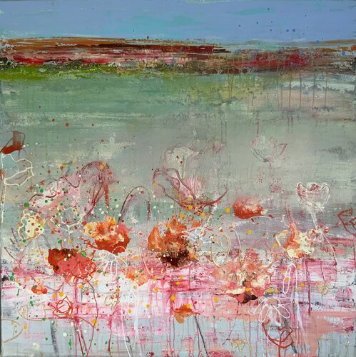 Poppies by Hennie Van De Lande, 회화 for Sale on Singulart