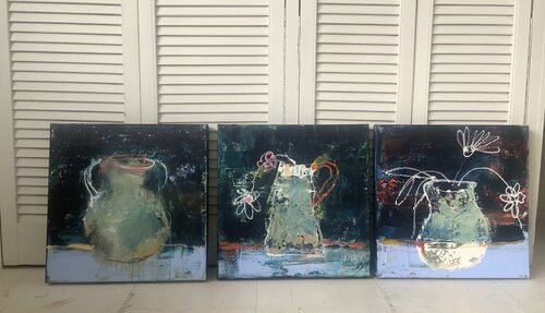 Happy de Hennie Van De Lande, Pintura a la venta en Singulart