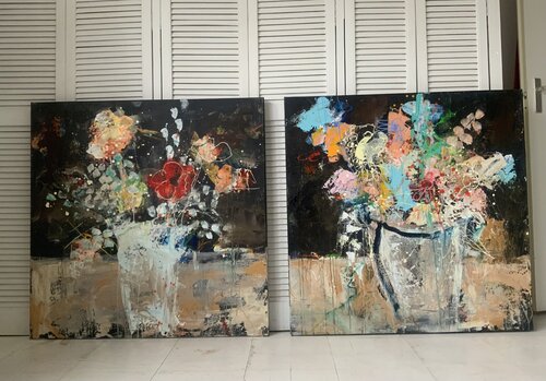 Bonjour 1 en 2 de Hennie Van De Lande, Pintura a la venta en Singulart