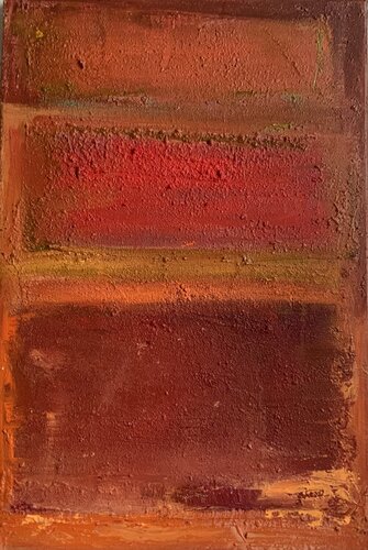 Red orange by Hennie Van De Lande, Painting for Sale on Singulart