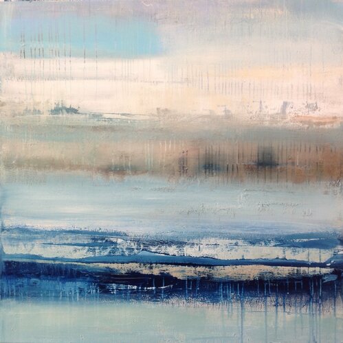 The Blue river (reserved) di Hennie Van De Lande, Pittura in vendita su Singulart