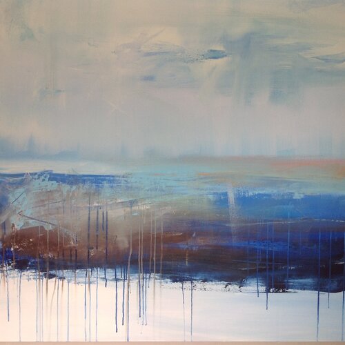 Blue Water -2- van Hennie Van De Lande, Schilderij te koop op Singulart