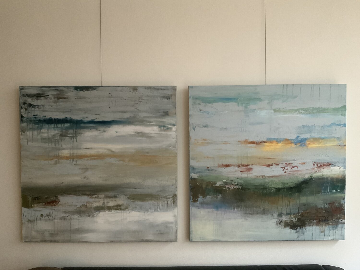 Golden clouds 1 en 2 Hennie Van De Lande