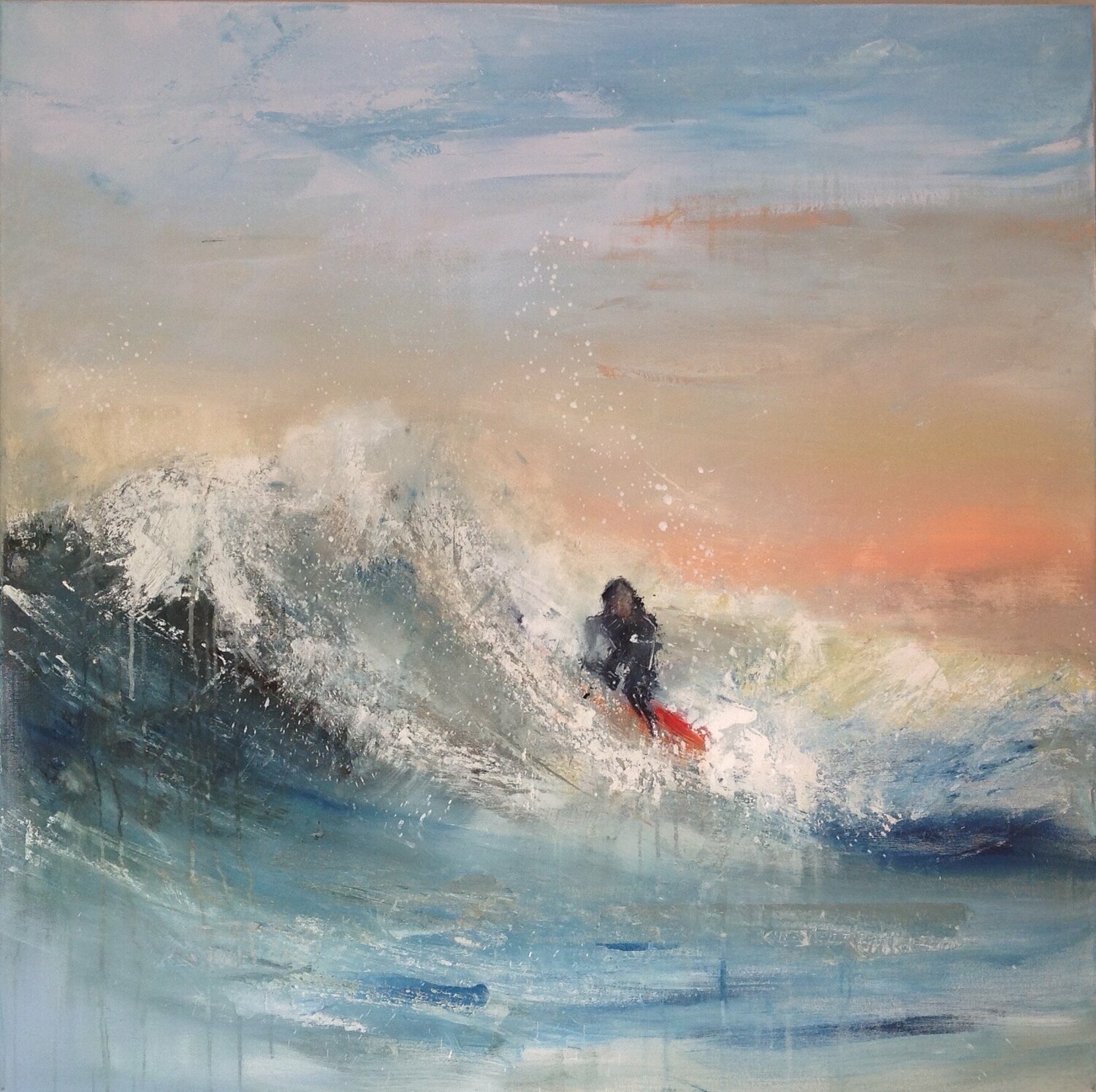 The perfect wave to surf Hennie Van De Lande