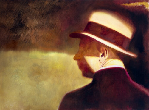 The Poet - Rainer Maria Rilke de Lance Hewison, Pintura a la venta en Singulart