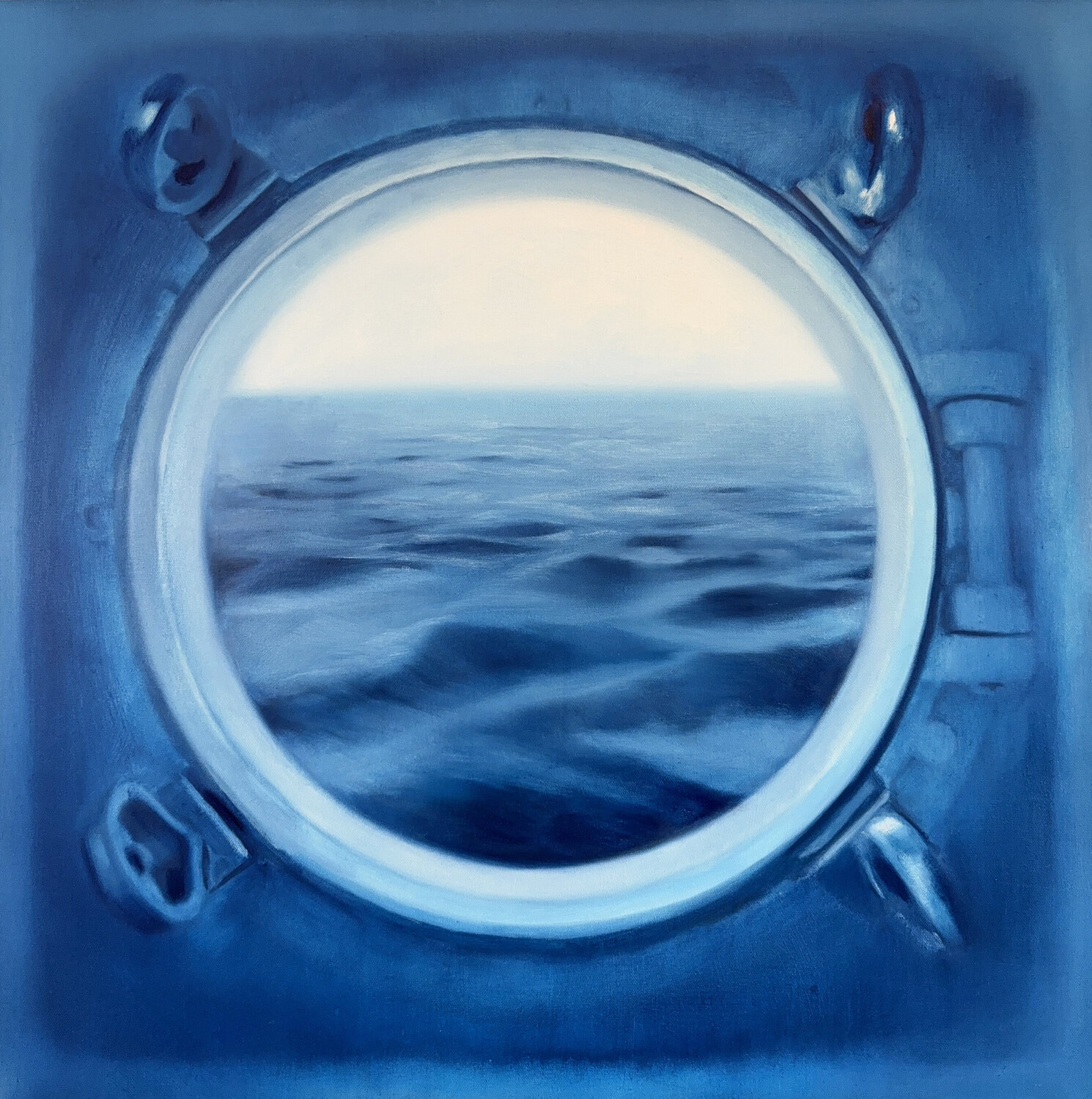 Through the Porthole Lance Hewison Original painting for sale