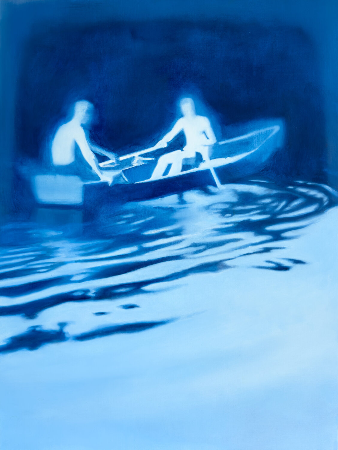 The Rowers Lance Hewison Original painting for sale