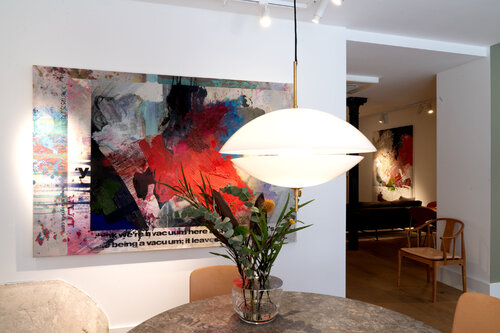 Installation View: Double Page Spread (Museum Exhibition Catalog) by Peter Vahlefeld, 회화 for Sale on Singulart