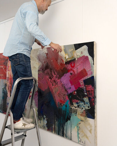 Installation View — Iconoclash #1 by Peter Vahlefeld, Painting for Sale on Singulart