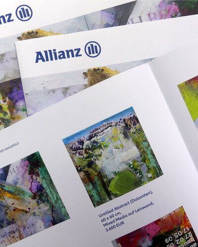 Brochure — Uncorporate Image at the Invitation of the Allianz Art Collection, Munich, 2024 van Peter Vahlefeld, Schilderij te koop op Singulart