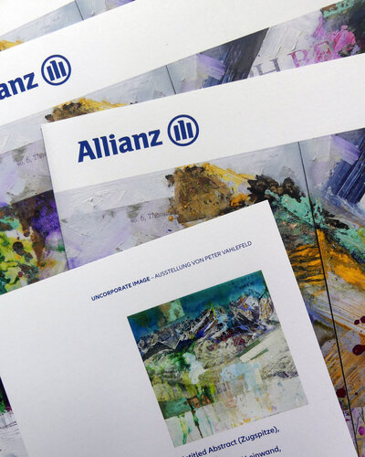 Brochure — Uncorporate Image at the Invitation of the Allianz Art Collection, Munich, 2024 van Peter Vahlefeld, Schilderij te koop op Singulart