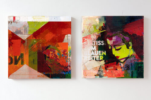 Museum Shop Brandhorst & Museum Shop Kunsthaus Zürich van Peter Vahlefeld, Schilderij te koop op Singulart