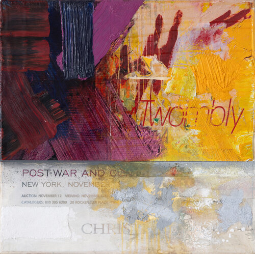 Overpainted Readymade (Twombly Ad #1) Peter Vahlefeld