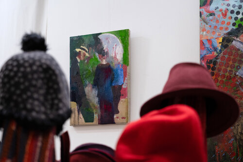 Installation View »Readymade Museum Shop Lenbachhaus Munich #9« van Peter Vahlefeld, Schilderij te koop op Singulart