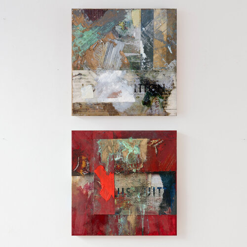Deconstructing Louis Vuitton & Overpainted Readymade (Vuitton Ad) by Peter Vahlefeld, 회화 for Sale on Singulart