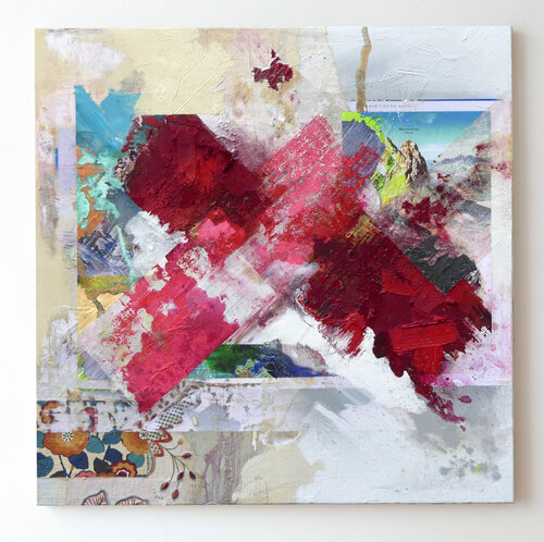Media Landscape (Mountains) van Peter Vahlefeld, Schilderij te koop op Singulart