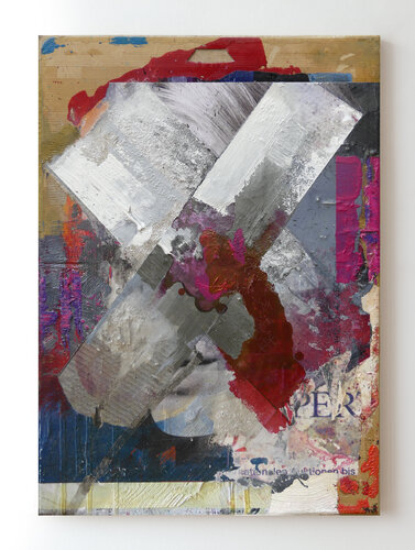 Untitled Readymade (Overpainted Fashion Ad #3) by Peter Vahlefeld, 회화 for Sale on Singulart