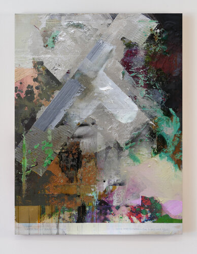 Untitled Readymade (Overpainted Fashion Ad #4) by Peter Vahlefeld, Painting for Sale on Singulart