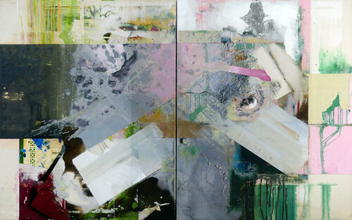 Untitled Readymade (Overpainted Fashion Ad #1) by Peter Vahlefeld, Painting for Sale on Singulart