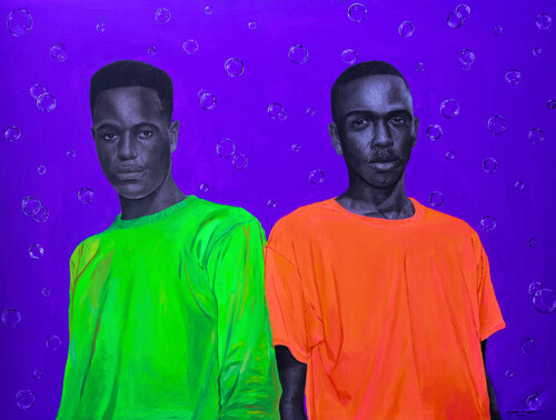 Neon Brothers by Olamide Ogunade Olisco, Drawing for Sale on Singulart
