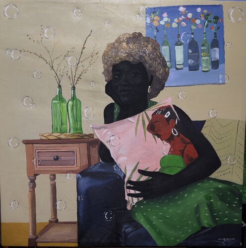 Moment Alone 02 by Olamide Ogunade Olisco, Painting for Sale on Singulart