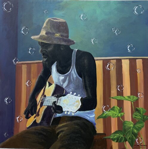 Sound From The Soul by Olamide Ogunade Olisco, Painting for Sale on Singulart