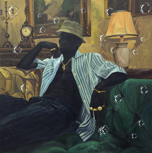 Lost in Thought by Olamide Ogunade Olisco, Painting for Sale on Singulart