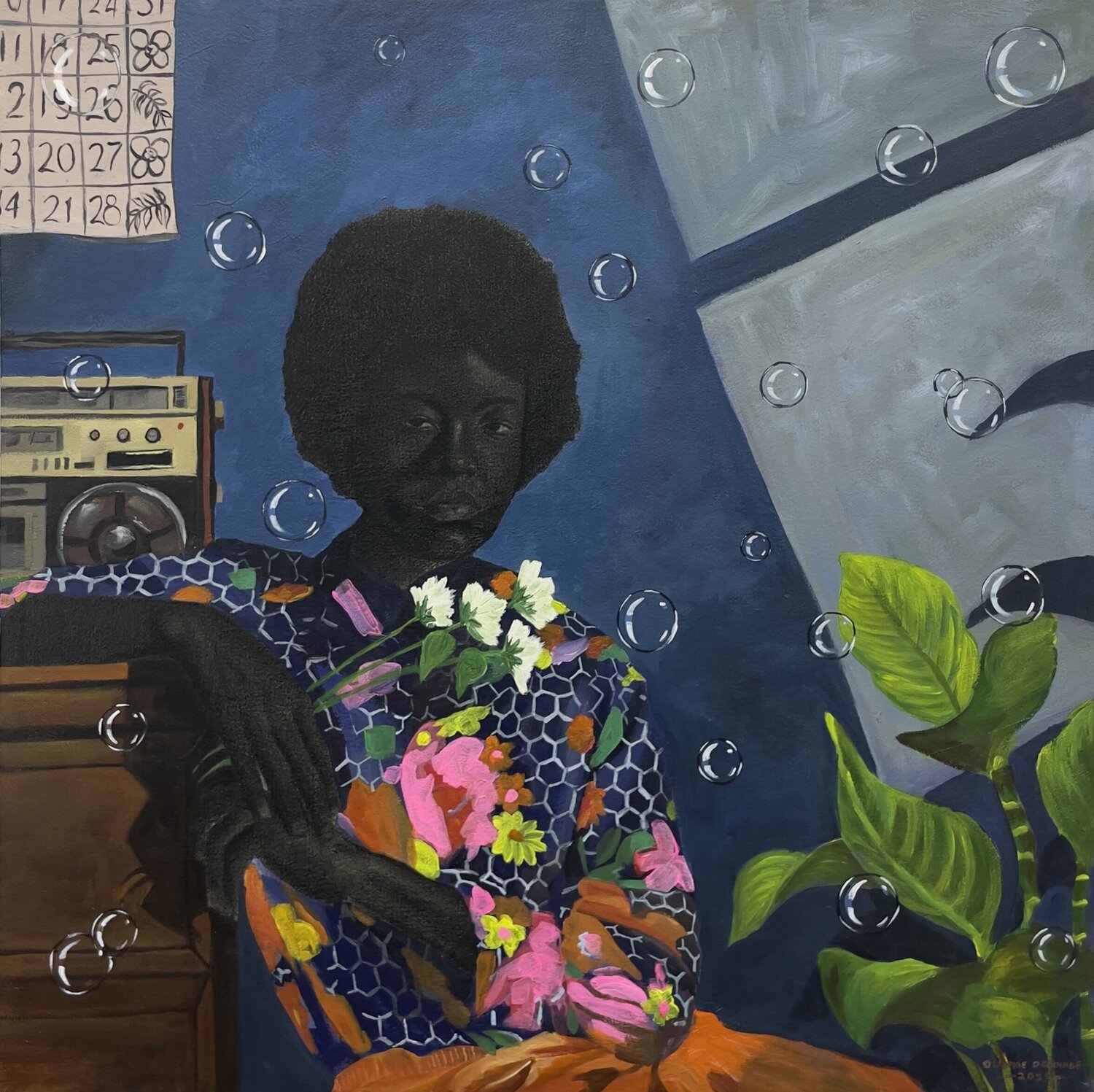 Jerry With His Flowers Olamide Ogunade Olisco
