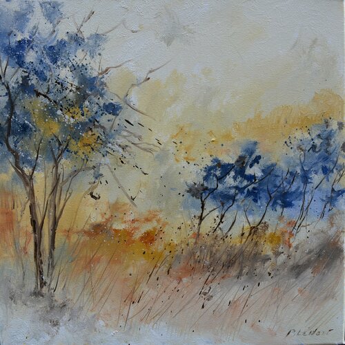 Soothing winter landscape van Pol Ledent, Schilderij te koop op Singulart