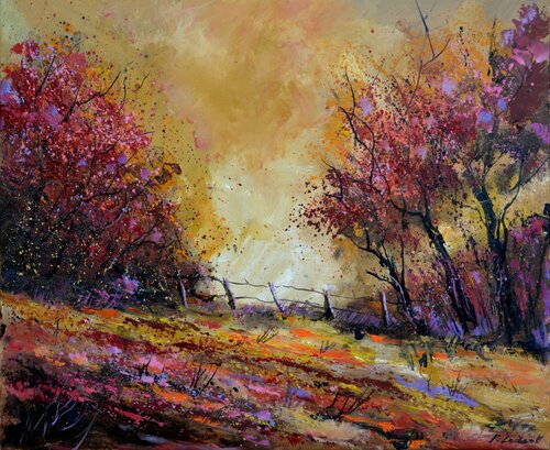 Autumn light - 652021 by Pol Ledent, 회화 for Sale on Singulart