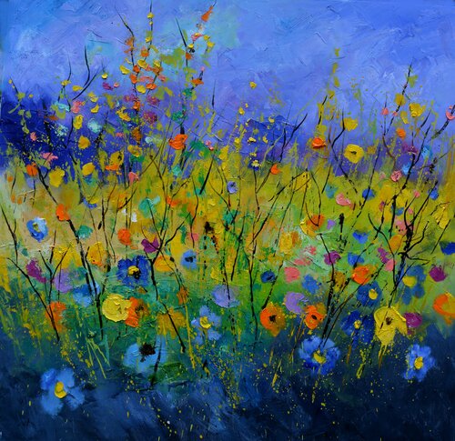 An after covid summer van Pol Ledent, Schilderij te koop op Singulart