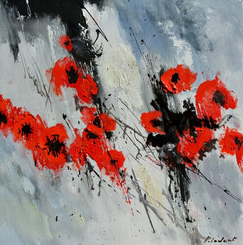 Flying poppies von Pol Ledent, Malerei kaufen auf Singulart