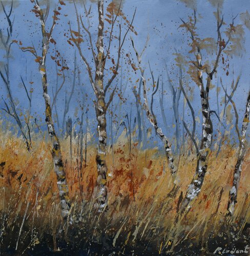 A few aspen trees von Pol Ledent, Malerei kaufen auf Singulart