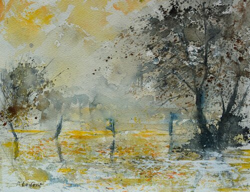 Morning light- watercolor 261006 di Pol Ledent, Opera su carta in vendita su Singulart