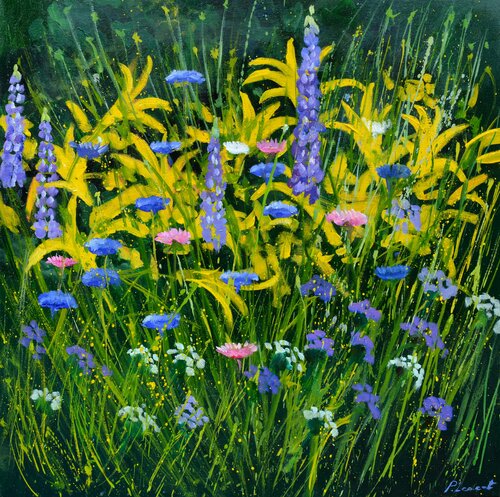 Flowers of my garden von Pol Ledent, Malerei kaufen auf Singulart