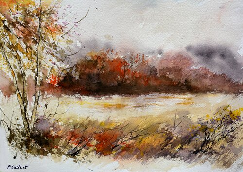 Automne - aquarelle di Pol Ledent, Opera su carta in vendita su Singulart
