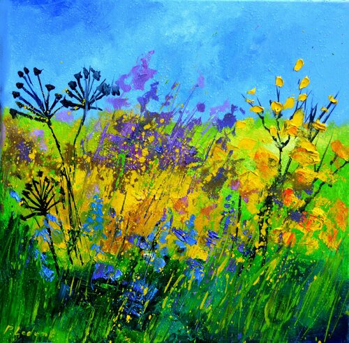 Flower power   442021 di Pol Ledent, Pittura in vendita su Singulart